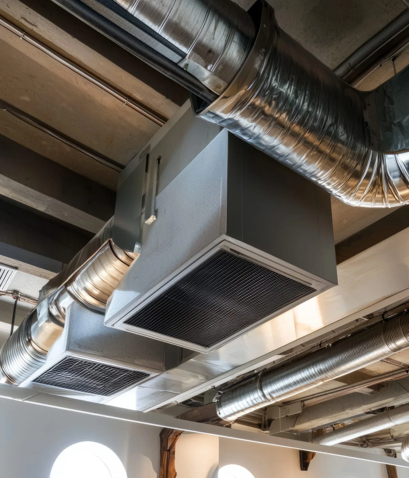 An HVAC System With Integrated Humidity Control Installed In A M Climatisation - chauffage- ventillation - installation en milieu professionnel